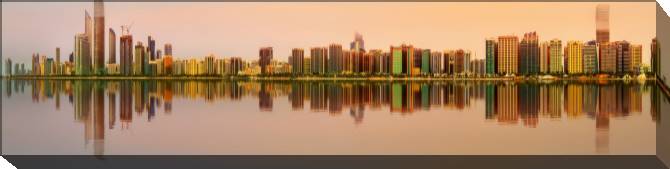 Paintings on canvas Abu Dhabi at sunset