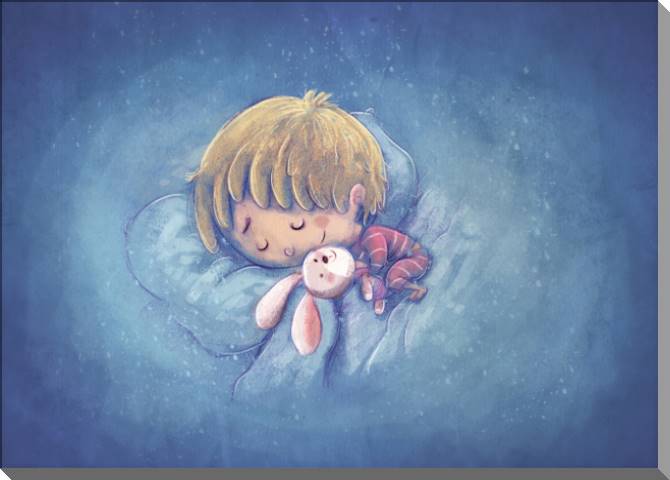 Купить и печать на заказ Картины на пластике, пеноркартоне Спящий ребенок