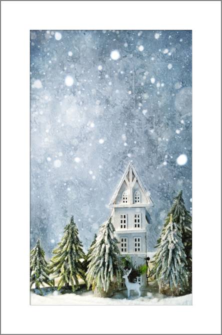 Купить и печать на заказ Картины, фото с паспарту Рождественские украшения