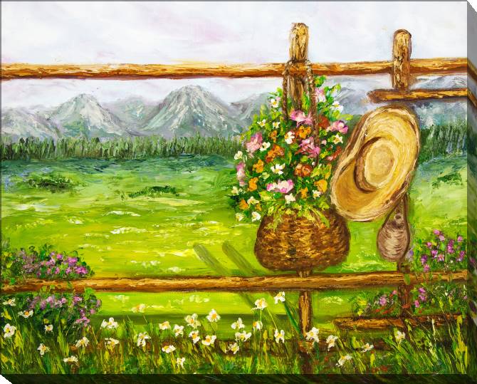 Paintings on canvas Spring landscape