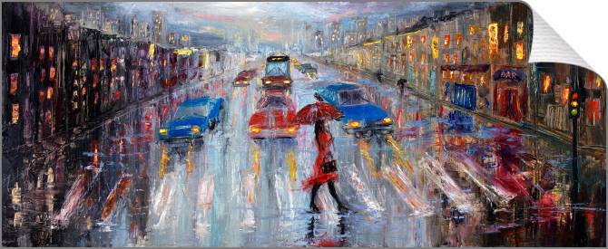 Paintings on canvas The girl in the red