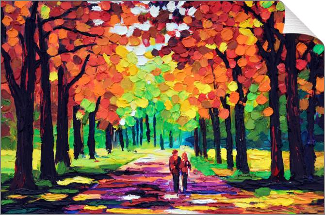Paintings on canvas Bright autumn