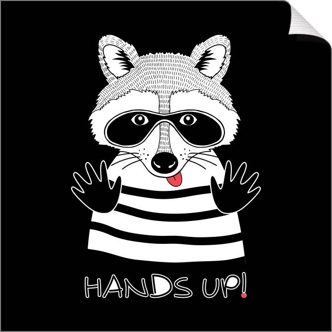 Купить и печать на заказ Картины на холсте Смешной енот