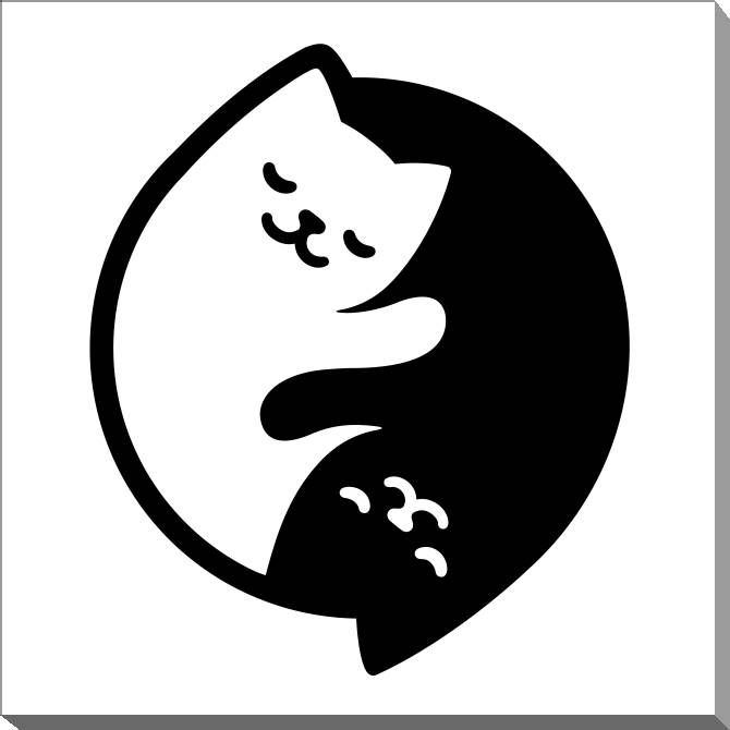 Paintings on canvas Seals the Yin-Yang