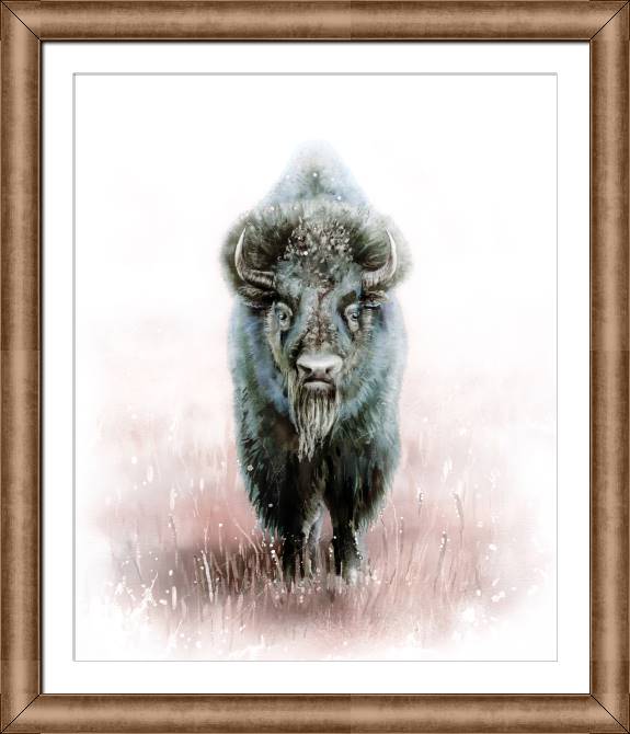 Картины в рамке, багете Bison digital illustration