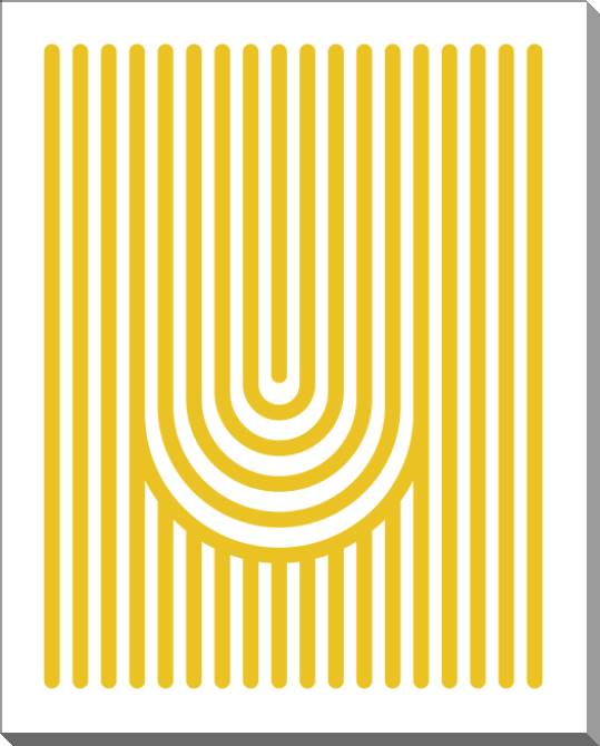 Купить и печать на заказ Картины на пластике, пеноркартоне Желтые полосы минимализм