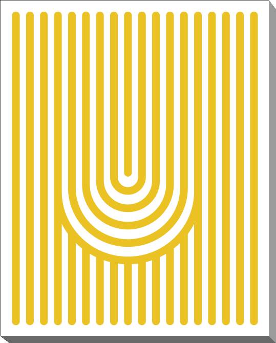 Картины на холсте Yellow stripes minimalism