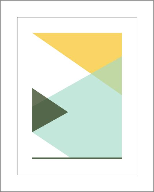 Paintings, photos from Passepartout Geometric composition