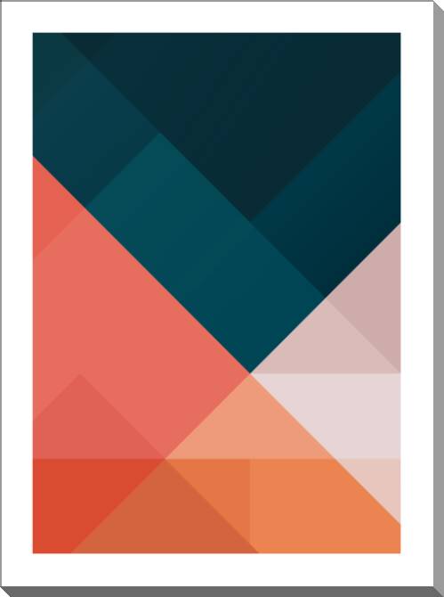 Купить и печать на заказ Картины на пластике, пеноркартоне Геометрическая абстракция