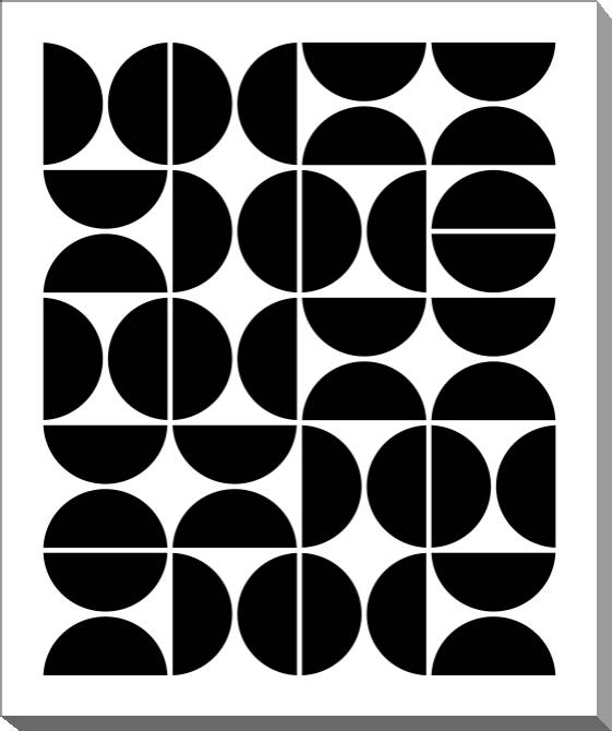 Картины на холсте Arrangement of semi-circles