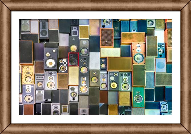 Картины в рамке, багете Retro column