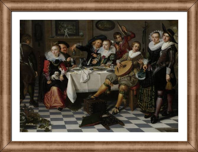Картины в рамке, багете Merry company (Isaac Elias)