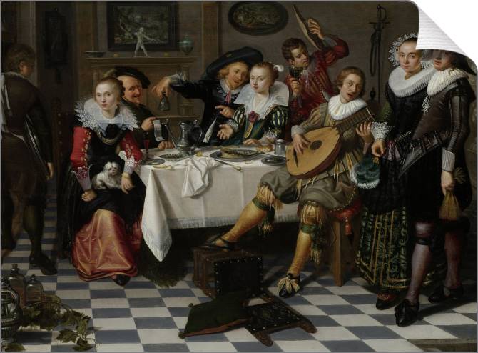 Купить и печать на заказ Картины на холсте Веселая компания