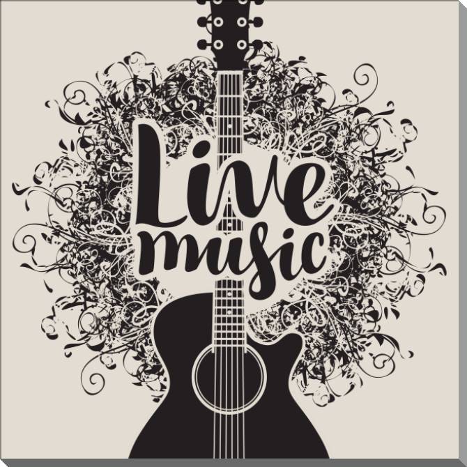 Купить и печать на заказ Картины на пластике, пеноркартоне Живая музыка