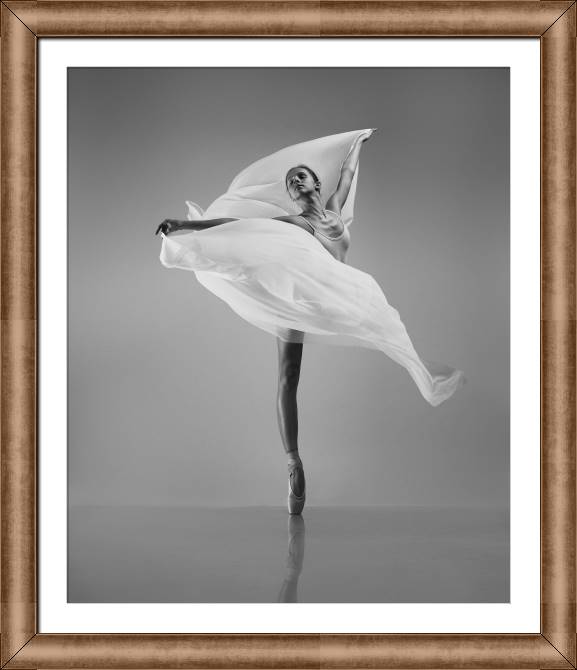 Купить и печать на заказ Репродукции картин Балерина с белой тканью
