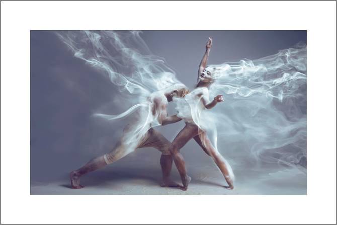 Купить и печать на заказ Картины, фото с паспарту Танцующая пара