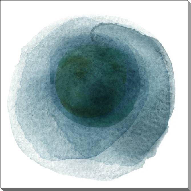 Купить и печать на заказ Картины на пластике, пеноркартоне Акварельный круг