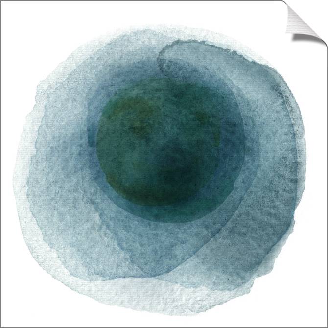 Купить и печать на заказ Картины на холсте Акварельный круг