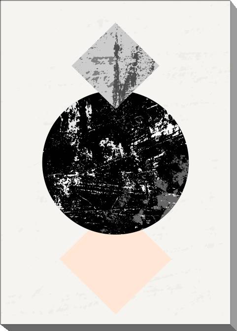 Картины на холсте Textured geometric shapes