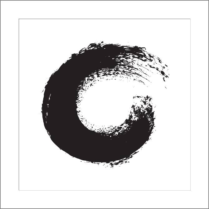 Картины, фото с паспарту Wave brush