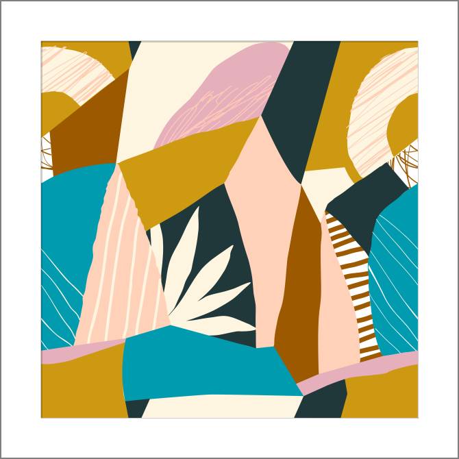 Купить и печать на заказ Картины, фото с паспарту Современный коллаж