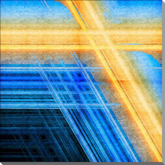 Купить и печать на заказ Картины на пластике, пеноркартоне Гранж с яркими линиями