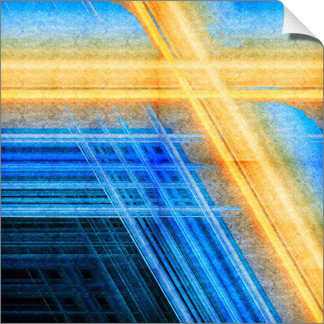 Купить и печать на заказ Картины на холсте Гранж с яркими линиями