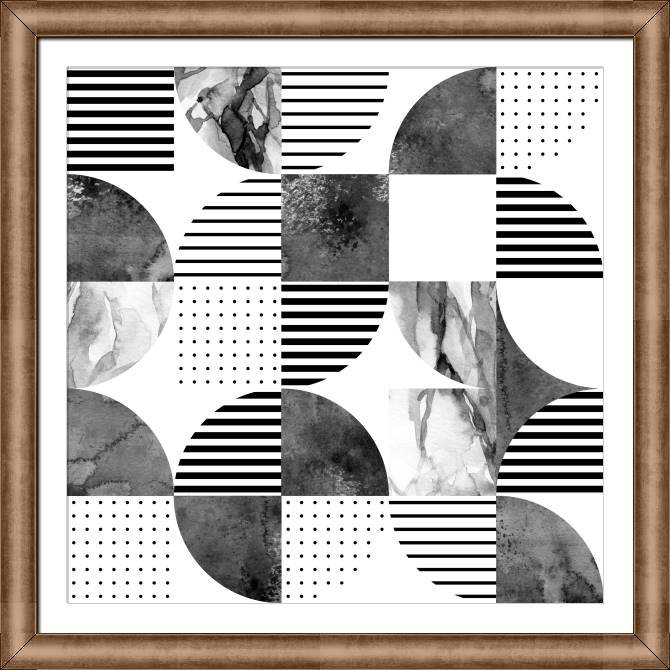 Картины в рамке, багете Watercolour in monochrome tones