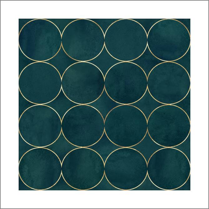 Картины, фото с паспарту Dark green watercolor