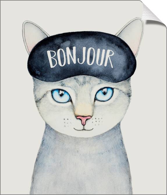 Купить и печать на заказ Картины на холсте Котенок в маске