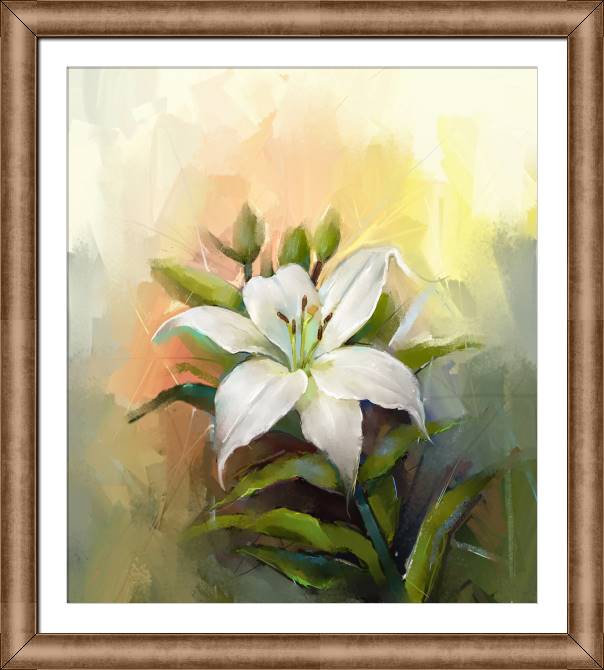 Картины в рамке, багете Delicate Lily