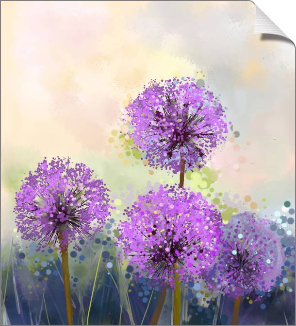 Paintings on canvas Purple onion