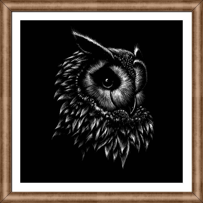 Картины в рамке, багете Owl graphics