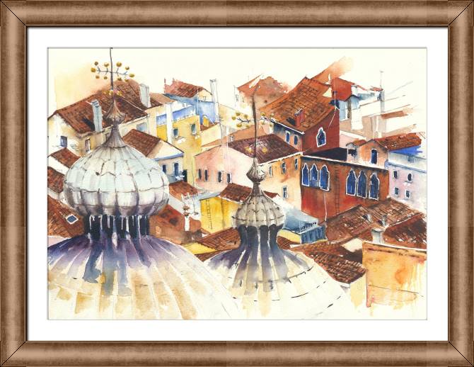 Картины в рамке, багете Roof Florence