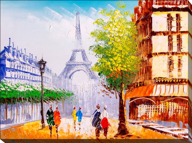 Paintings on canvas Paris butter