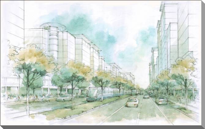 Купить и печать на заказ Картины на пластике, пеноркартоне Бульвар в городе