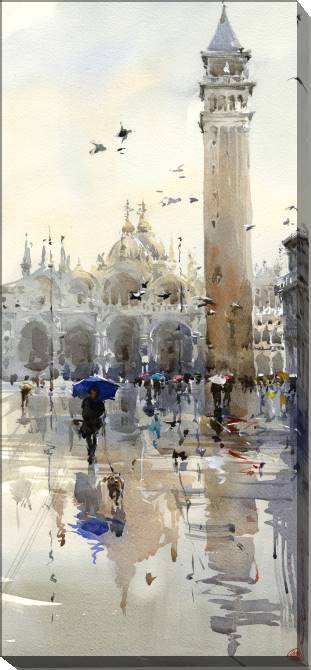 Paintings on canvas Venice watercolor
