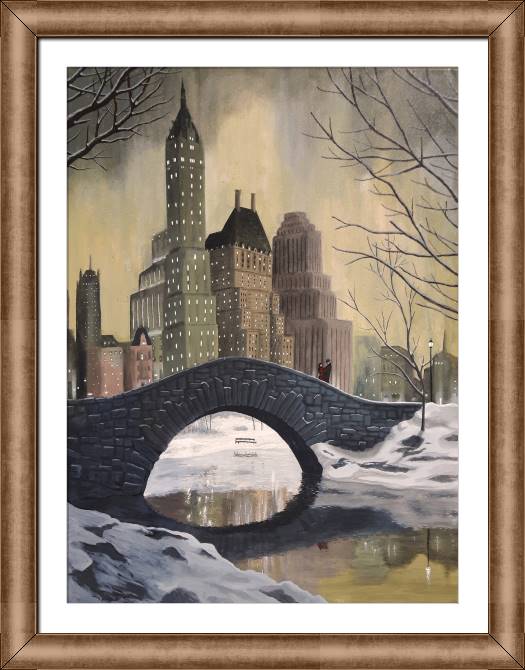 Купить и печать на заказ Картины в рамке, багете Нью-Йорк 1930-х годов