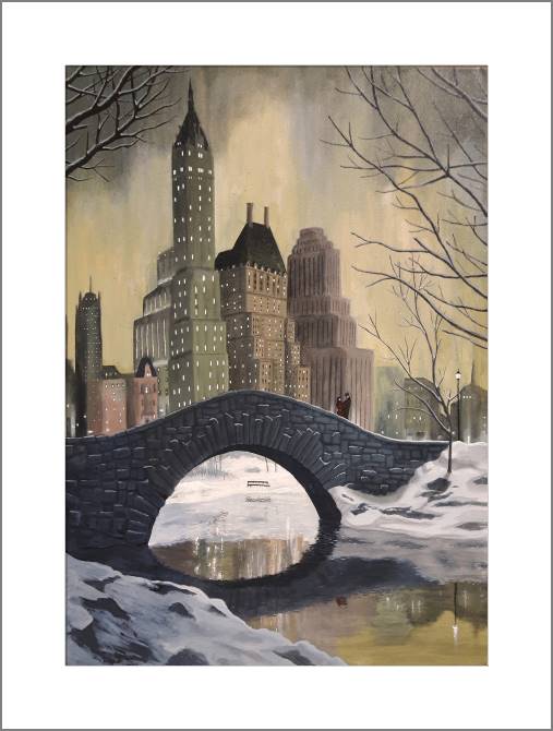 Купить и печать на заказ Картины, фото с паспарту Нью-Йорк 1930-х годов