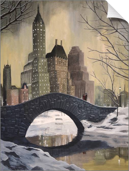 Купить и печать на заказ Картины на холсте Нью-Йорк 1930-х годов