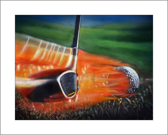 Картины, фото с паспарту Golf