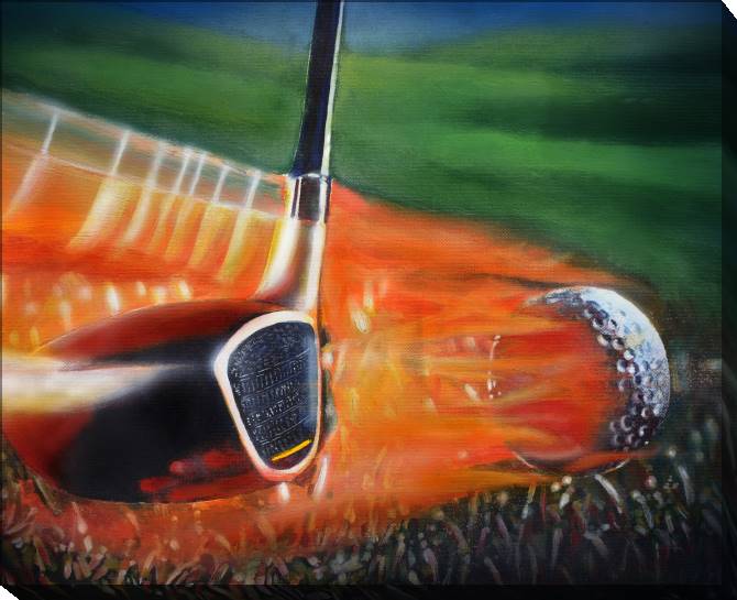 Paintings on canvas Golf