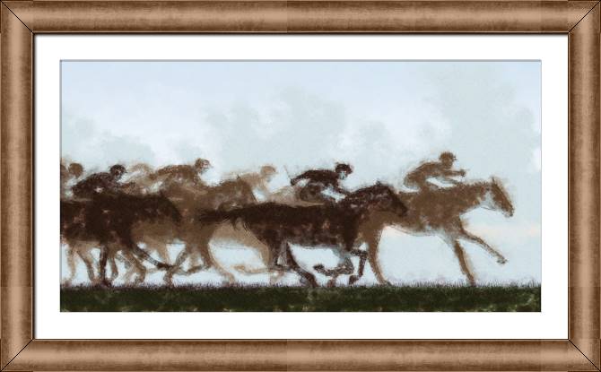 Купить и печать на заказ Картины в рамке, багете Конный спорт