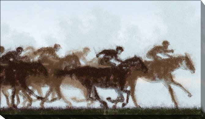 Paintings on canvas Horse riding