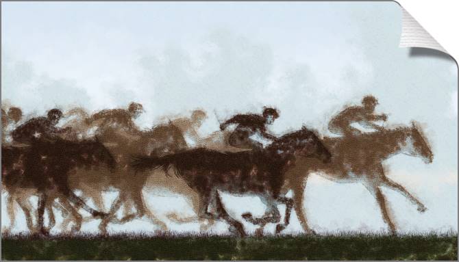 Купить и печать на заказ Картины на холсте Конный спорт