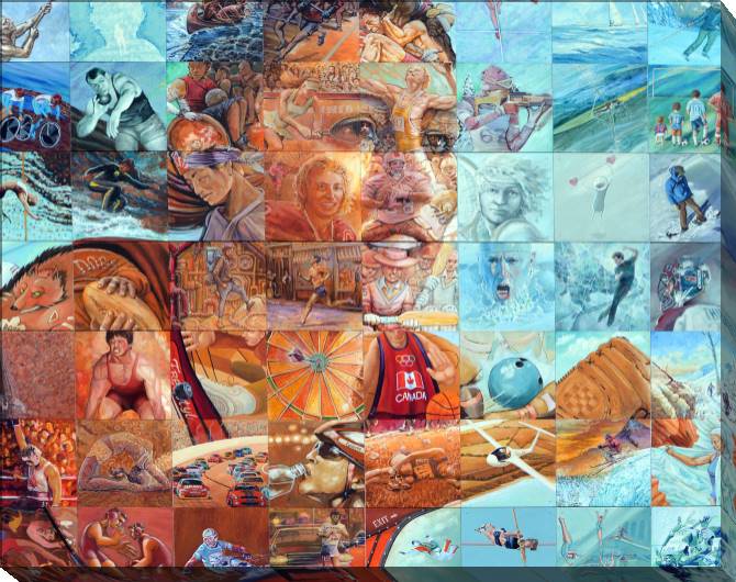 Paintings on canvas Mural sports