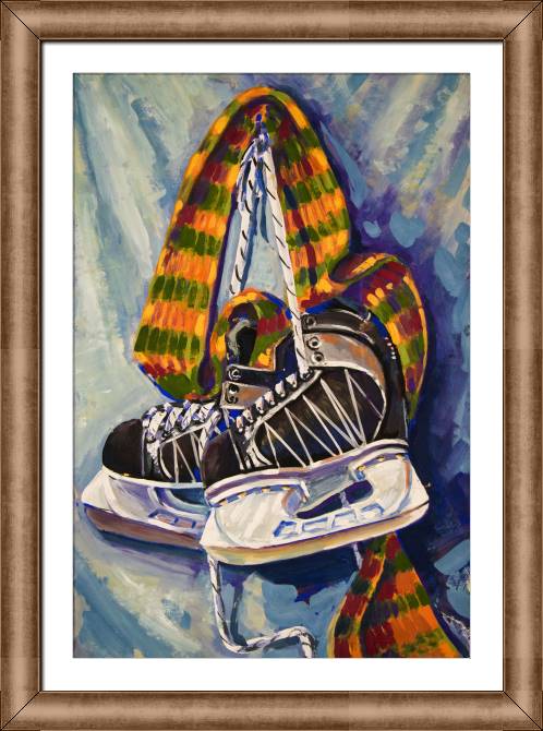 Купить и печать на заказ Картины в рамке, багете Коньки