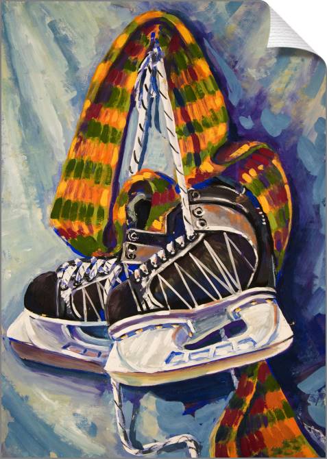 Купить и печать на заказ Картины на холсте Коньки