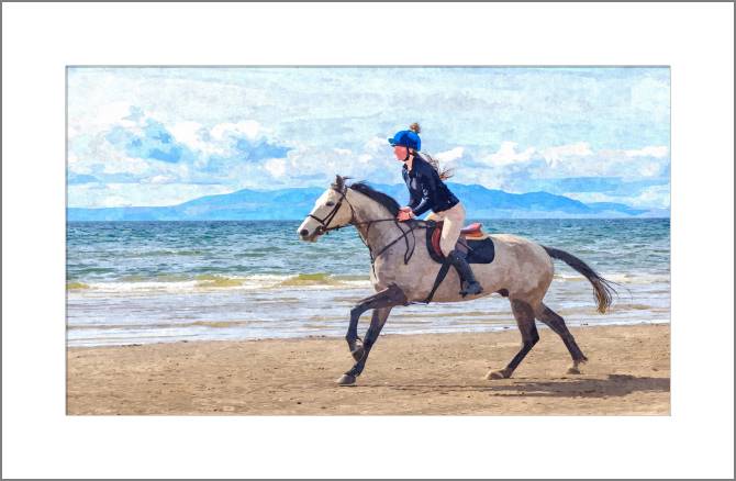 Paintings, photos from Passepartout Rider on the beach