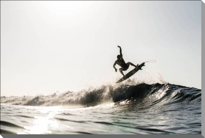 Купить и печать на заказ Картины на пластике, пеноркартоне Солнце и серфинг